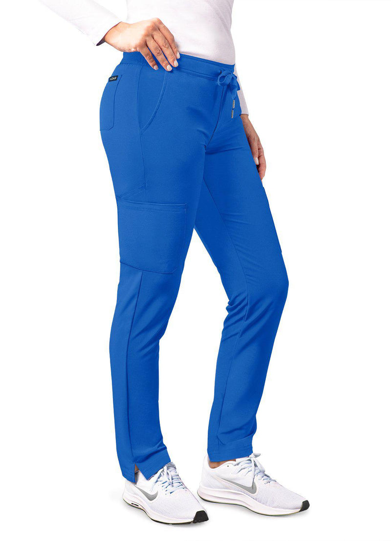 Adar Addition Women's Skinny Cargo Pant ( Royal Blue), CareTyme Scrubs