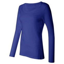 Women's Silky L/S Underscrub T-Shirt (Royal), CareTyme Scrubs