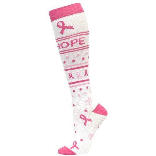 Hope Ribbon Compression Socks