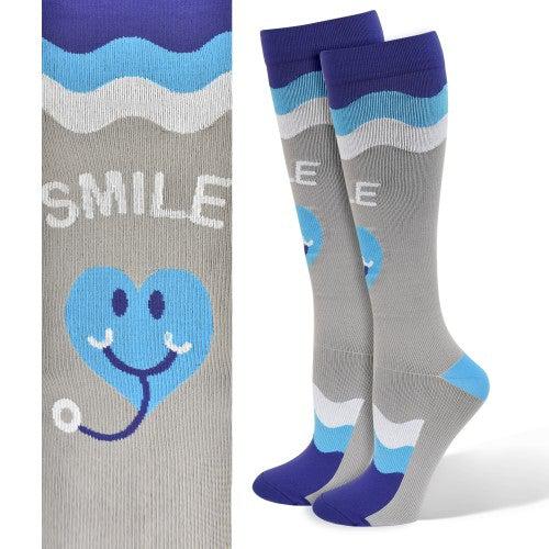 Smile Stethoscope Compression Socks